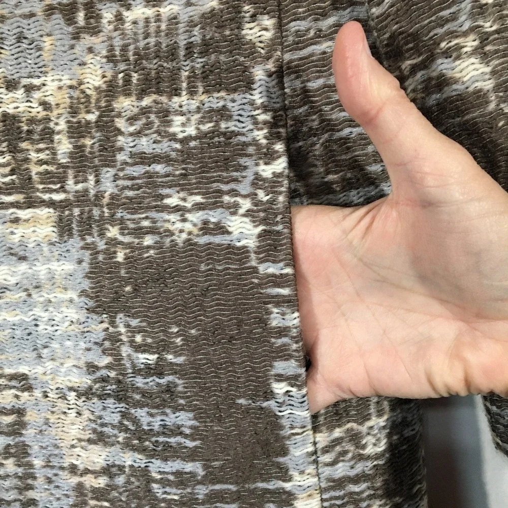 Lafayette 148 New York Open Front Jacket Size 2 Brown Blue Beige Tweed Career - Picture 3 of 7